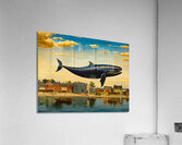 Whale Breach  29  Impression acrylique