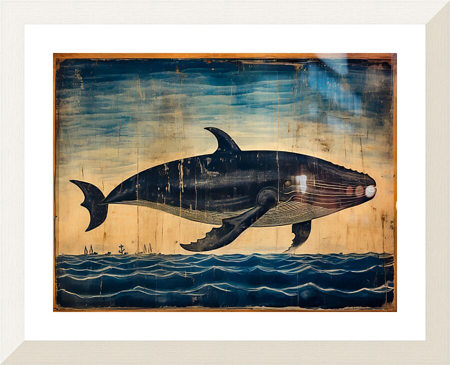 Whale Breach  4  Framed Print Print
