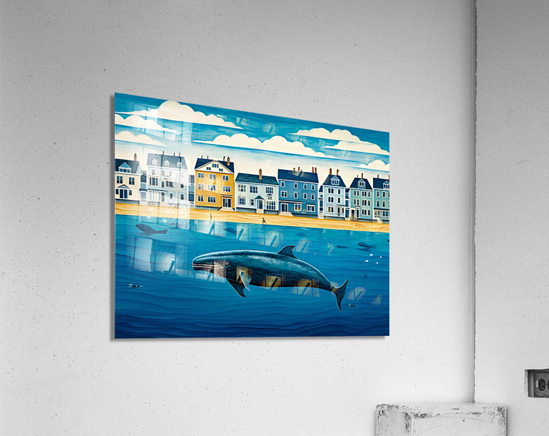 Town Beach  Acrylic Print 