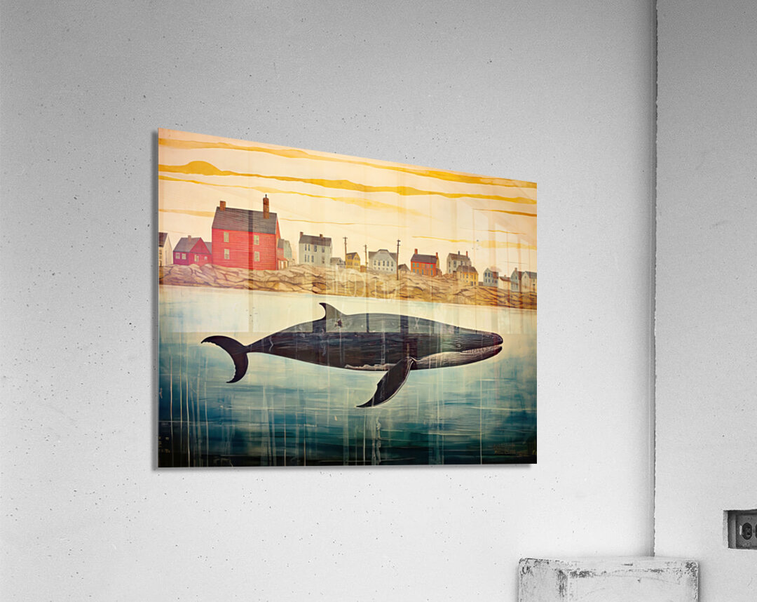 Whale Breach  25  Acrylic Print 