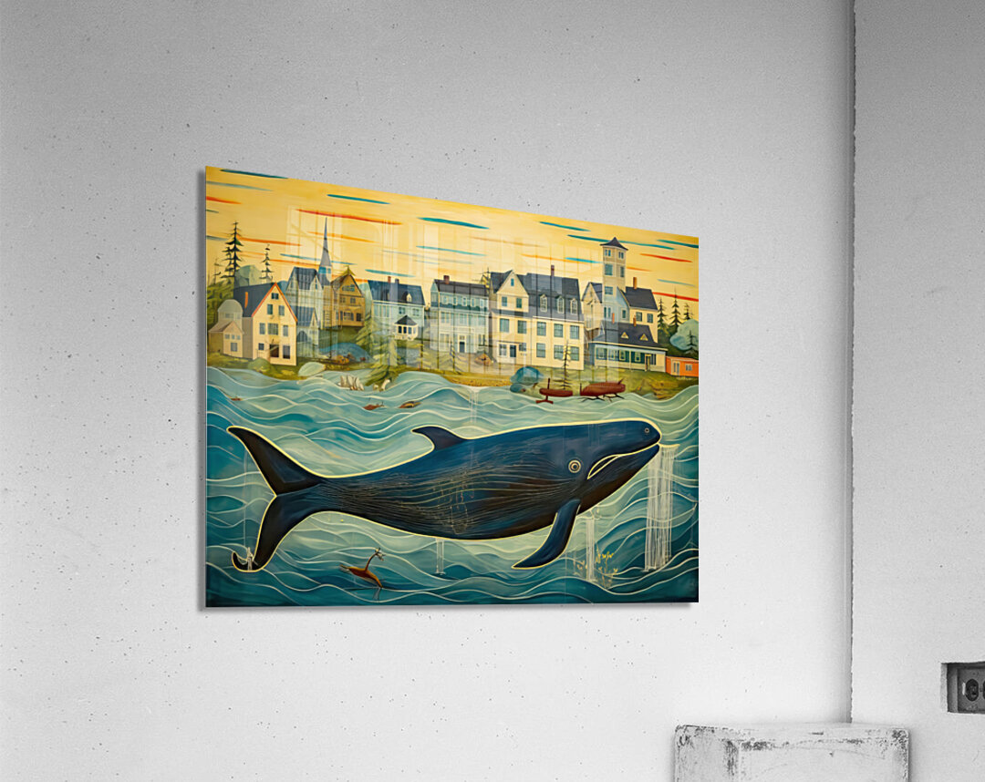 Whale Breach  19  Acrylic Print 