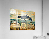 Whale Breach  11  Impression acrylique