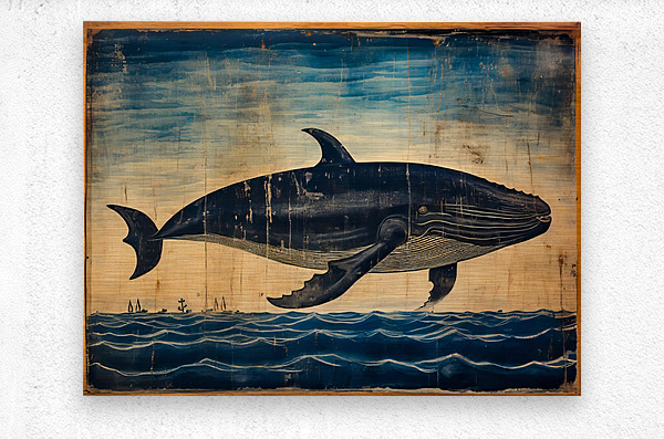 Whale Breach  4  Metal print