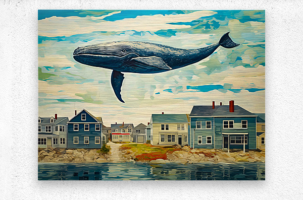 Whale Breach  31  Metal print