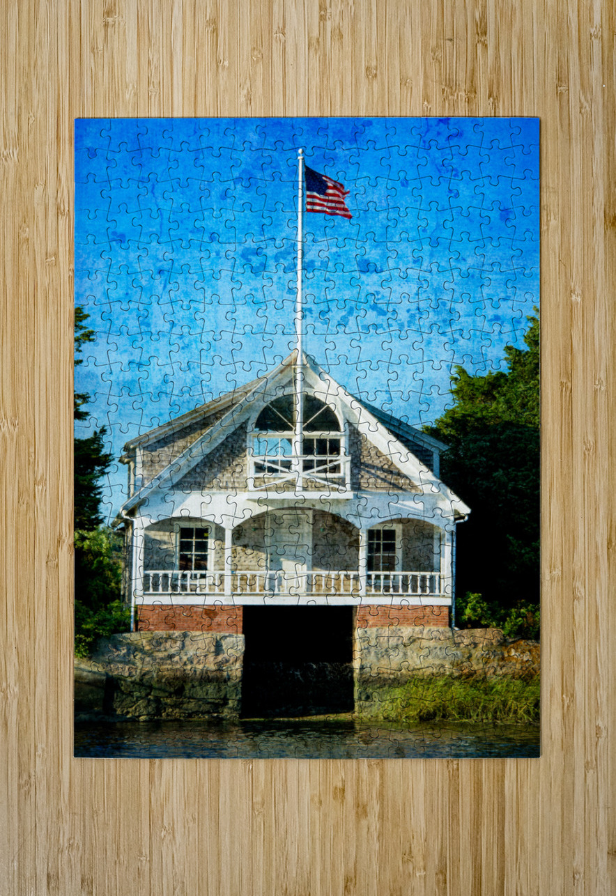 The  Boathouse   HD Metal print with Floating Frame on Back