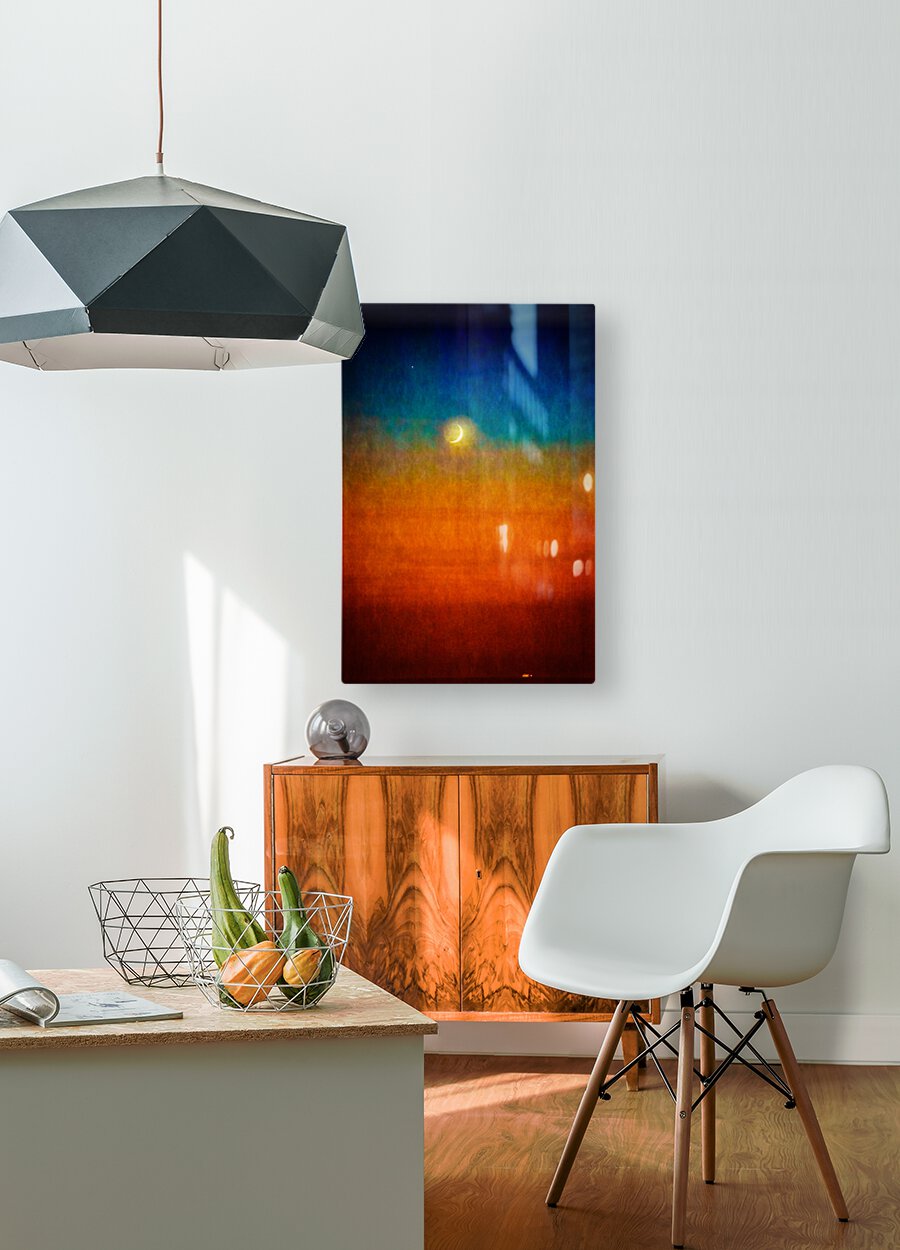 Cape Moon   HD Metal print with Floating Frame on Back