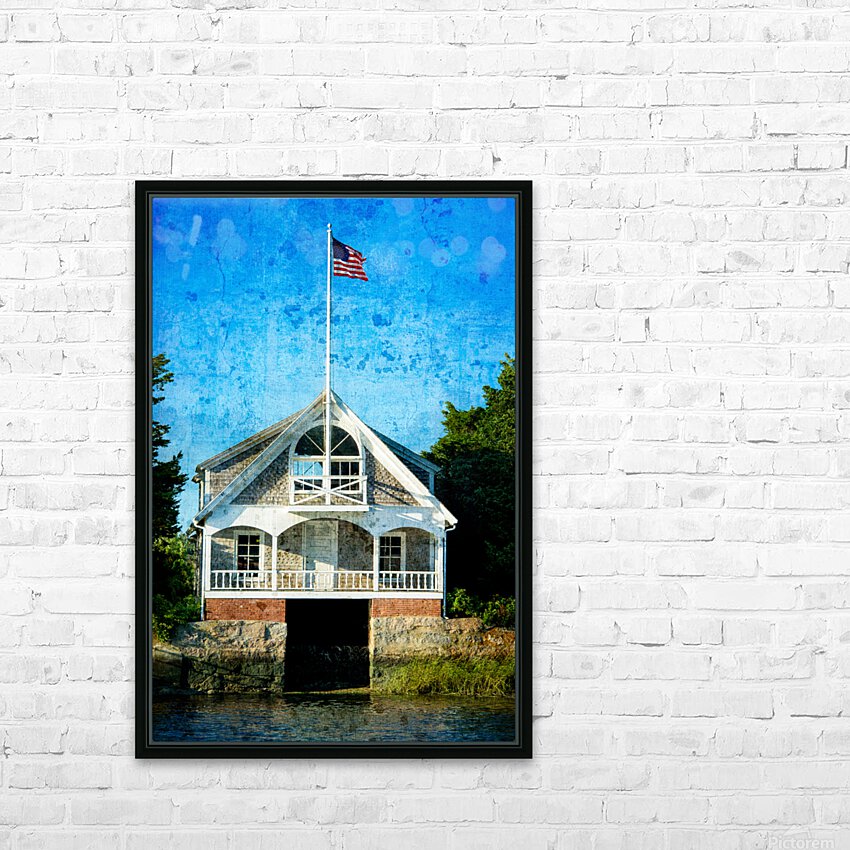 The  Boathouse  HD Sublimation Metal print with Decorating Float Frame (BOX)