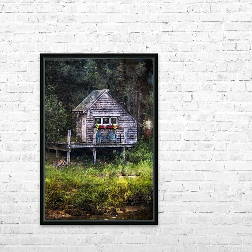 Sippewissett Shack  HD Sublimation Metal print with Decorating Float Frame (BOX)
