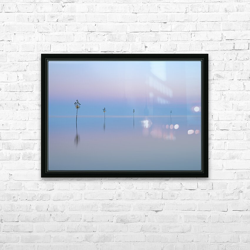 Harbor Reflections  HD Sublimation Metal print with Decorating Float Frame (BOX)