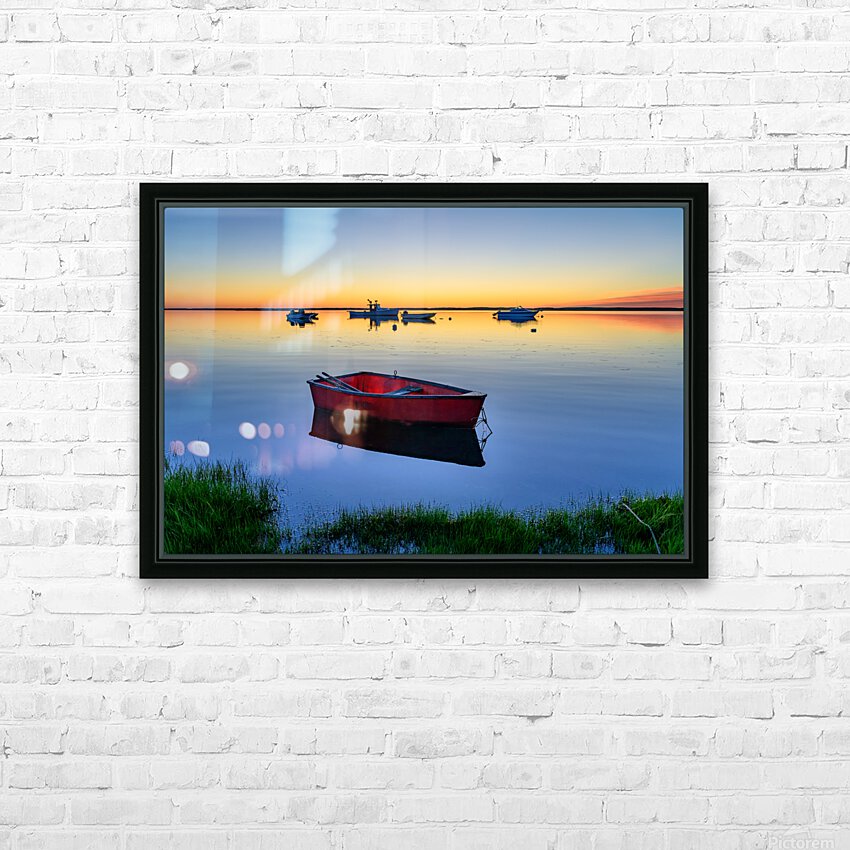 Row Row Row  HD Sublimation Metal print with Decorating Float Frame (BOX)
