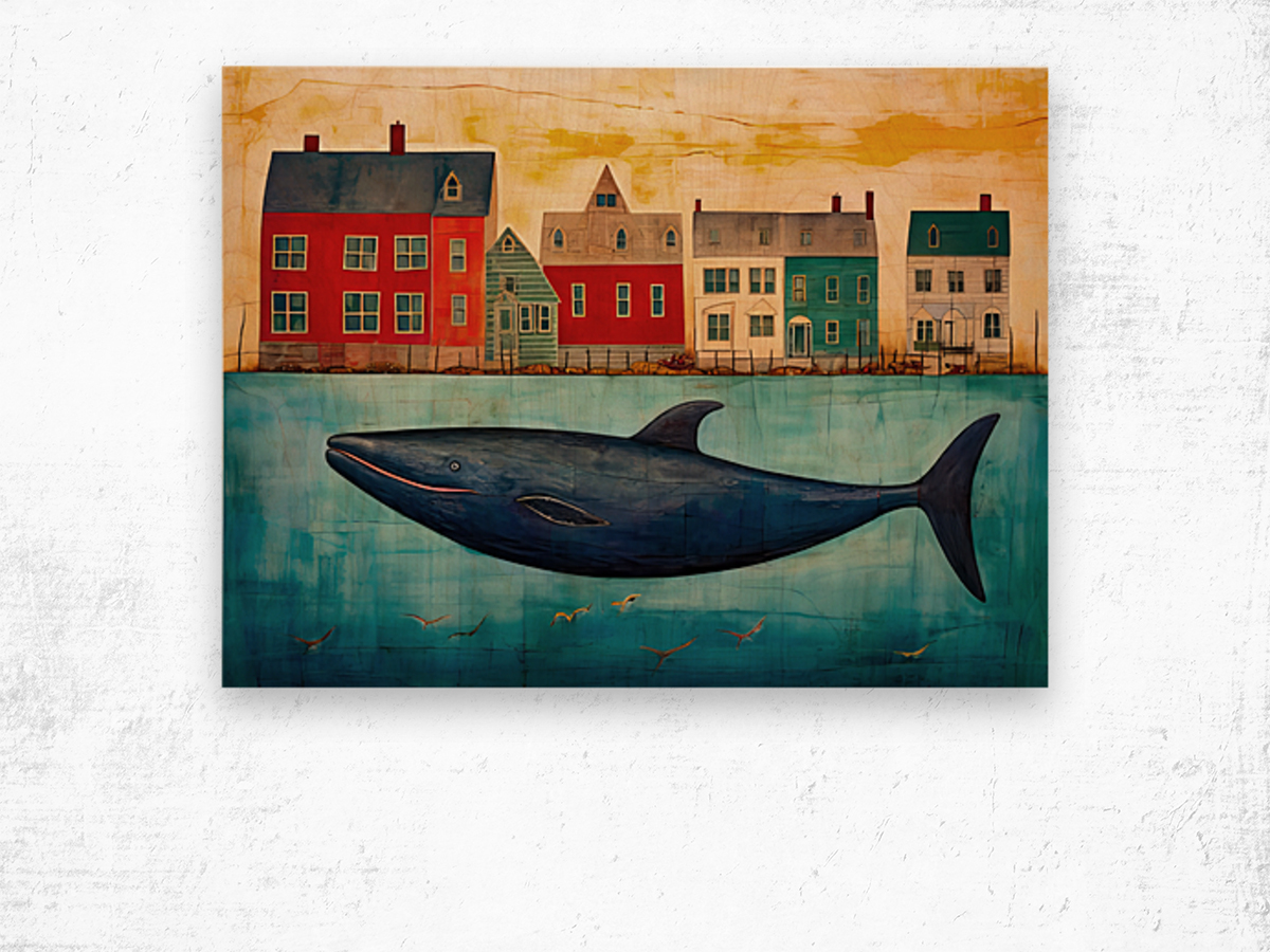 Whale Breach  21 Wood print