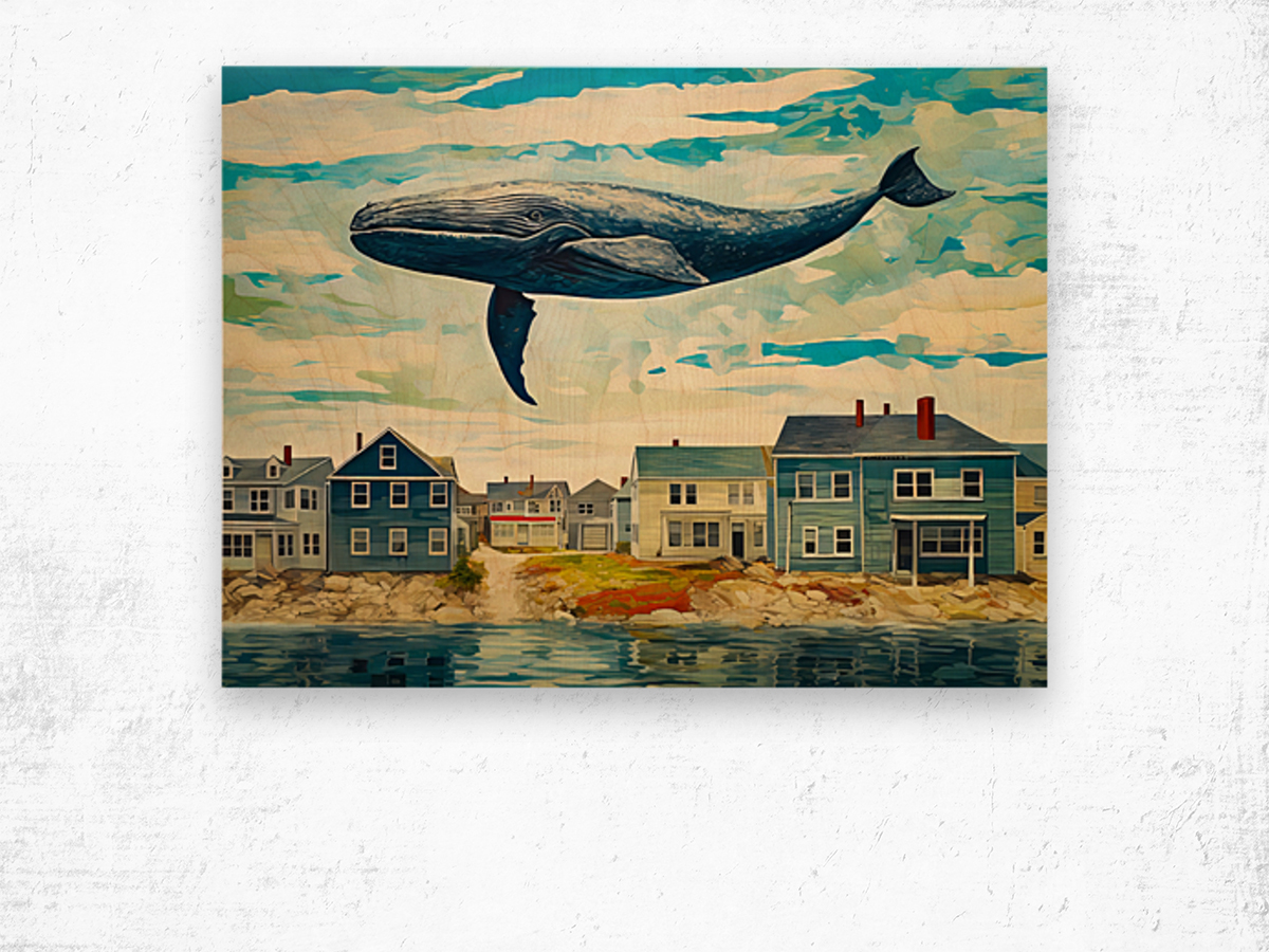 Whale Breach  31 Wood print